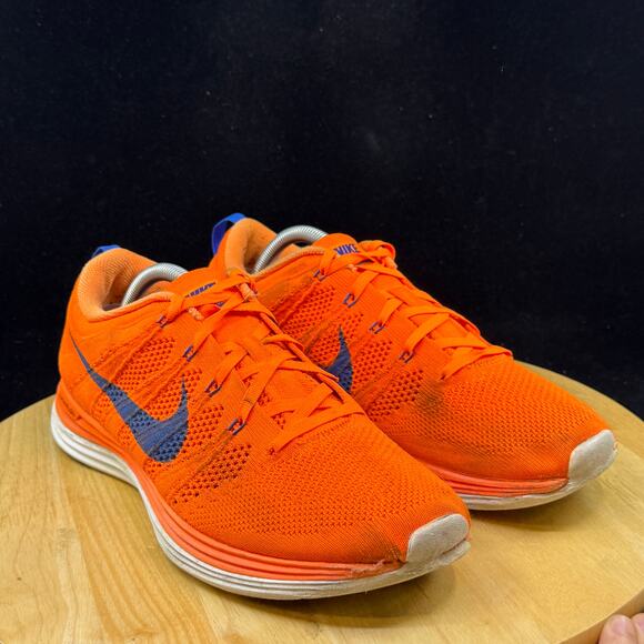 Nike Mens Flyknit Lunar 1 Plush 554887-841 Orange Running Shoes Sneakers Size 10 main image 5